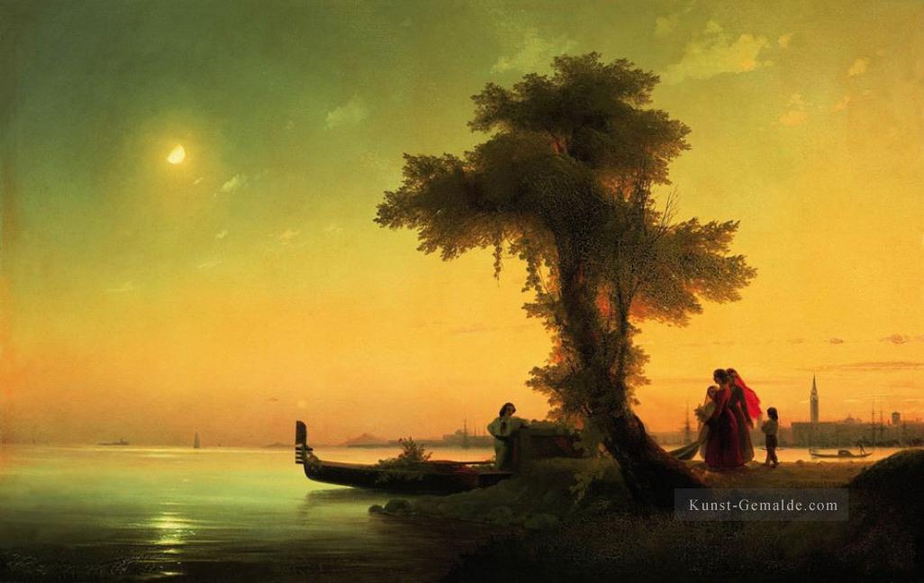 Blick auf Lagune von Venedig 1841 Verspielt Ivan Aivazovsky russisch Ölgemälde